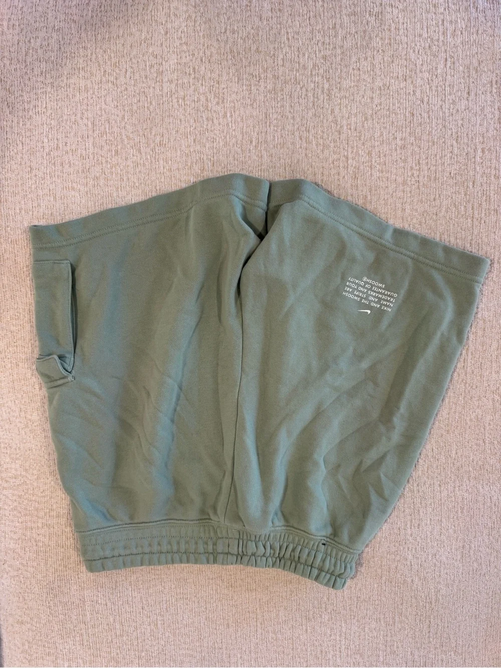 Nike Mint Green Women's Terry Cargo Short